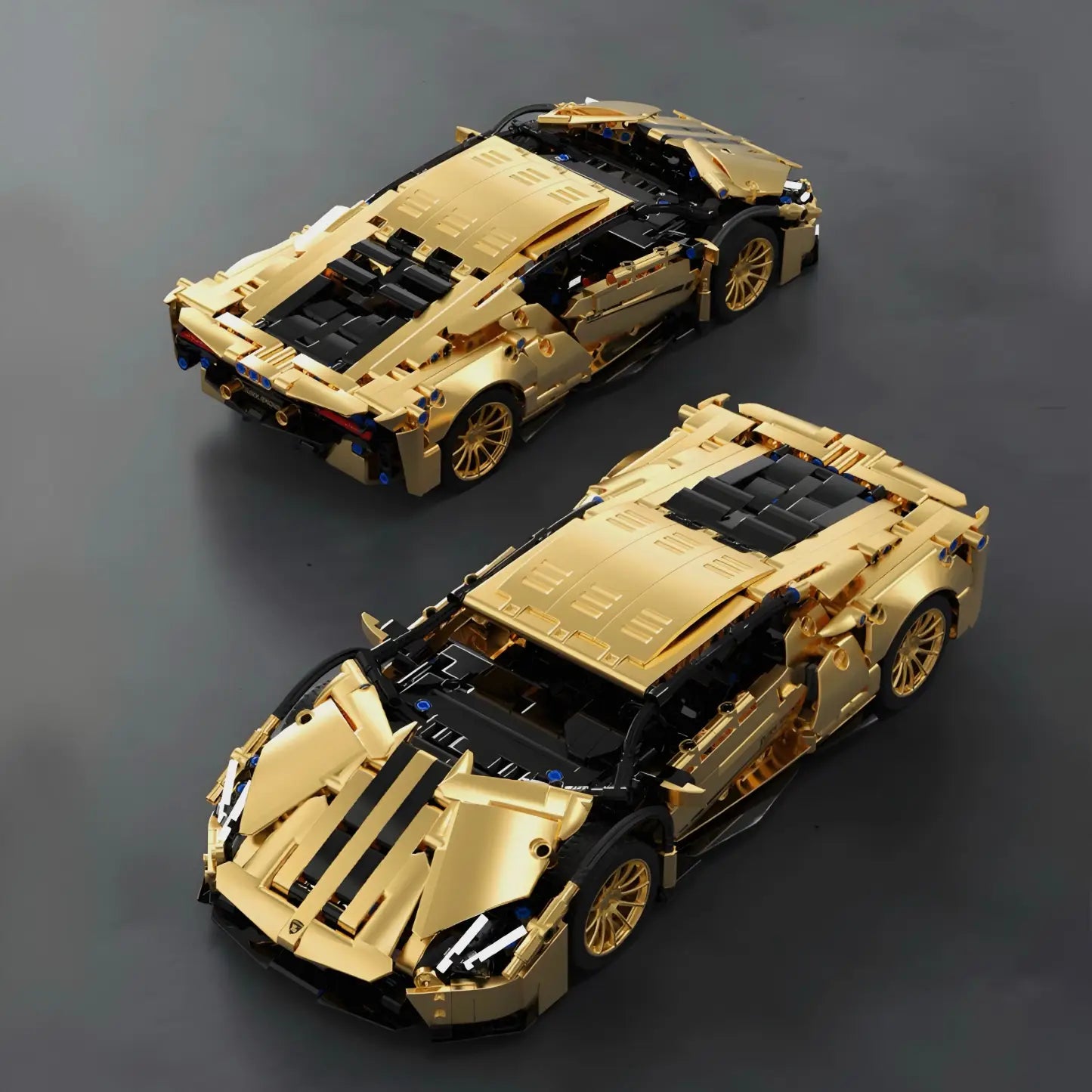 1:14 Gold Lamborghini P1 Sports Car Set, Suitable for Men's Collectible Model (1309 Pieces)