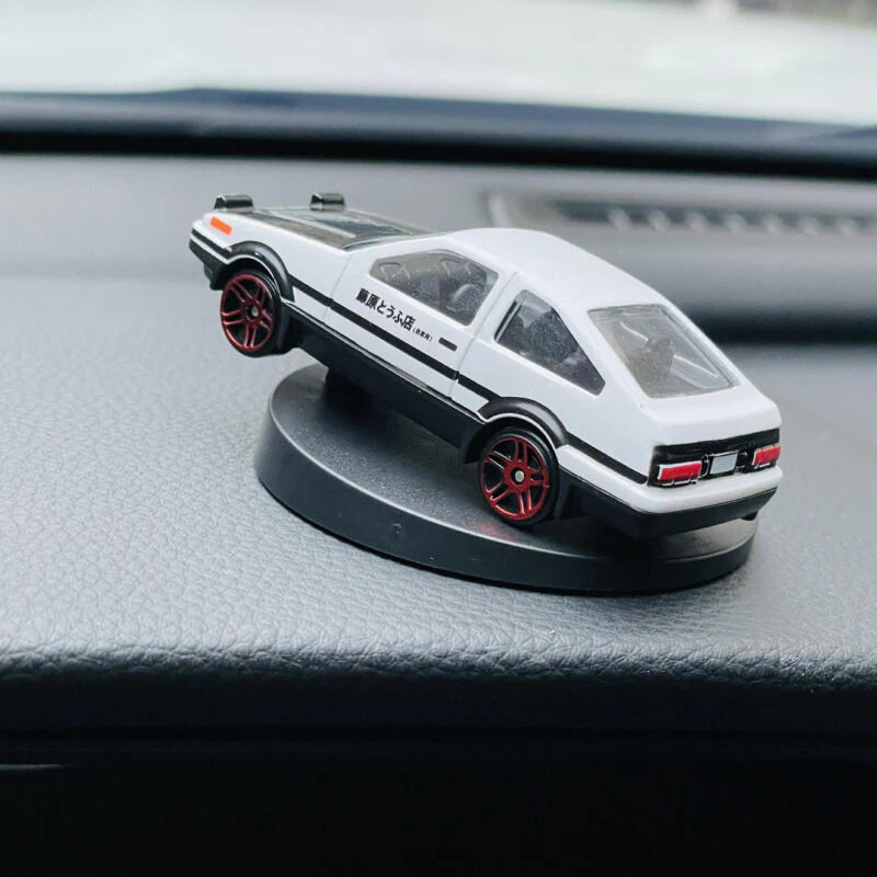 Aluminum Alloy Car Model Swing Tail Rotating Ornament