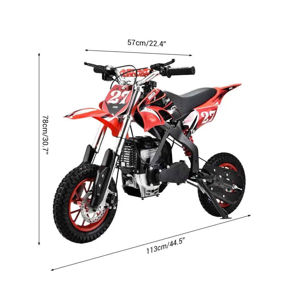 4-stroke Mini Dirt Bike Gas Powered Off-Road Motorcycle 40cc Pit Bike For Kids