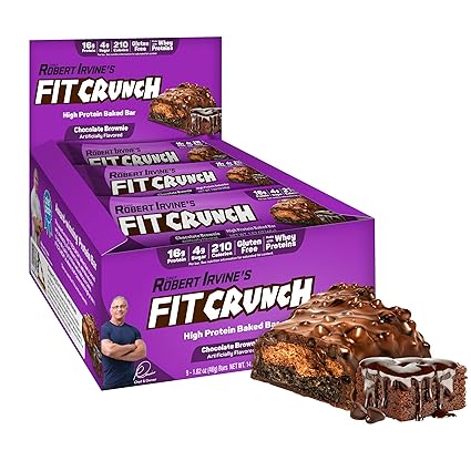 FITCRUNCH Snack Size Protein Bars (9 Count, Flavor Lovers)