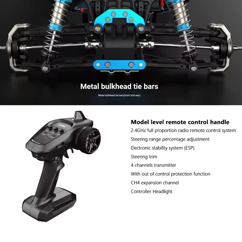 1/12 Drift RC Car Brushless/Brush Motor 2.4G 4x4 Off-Road Racing Car