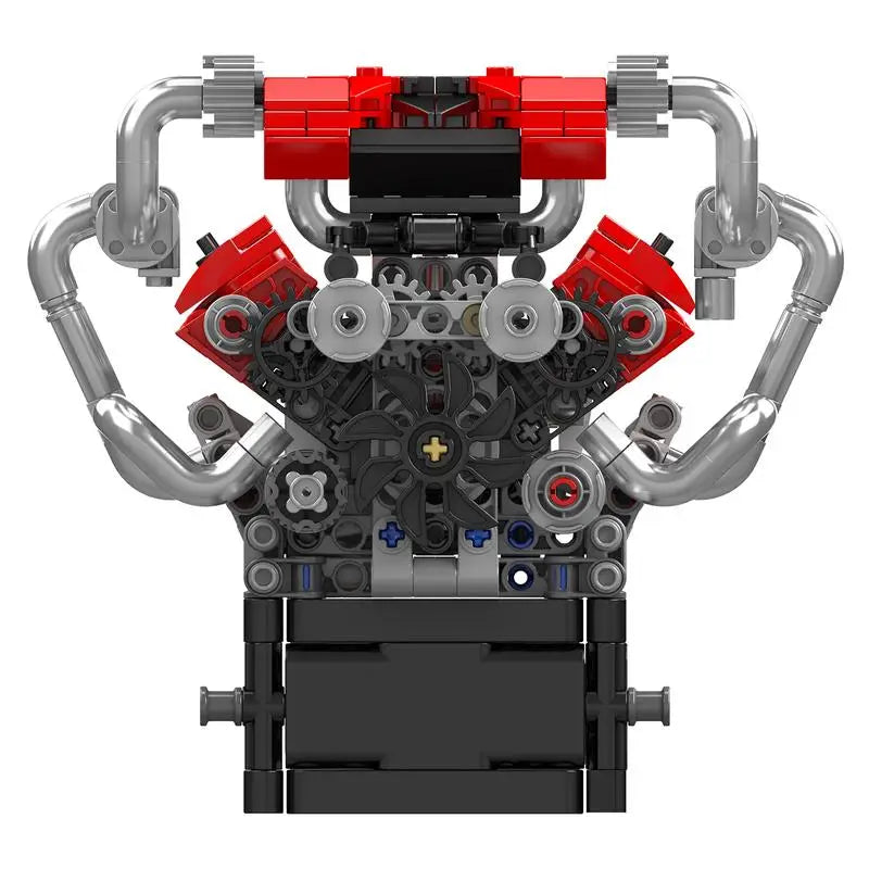 Mold King 10204 V8 Engine Car Motor Model Building Block Engineering