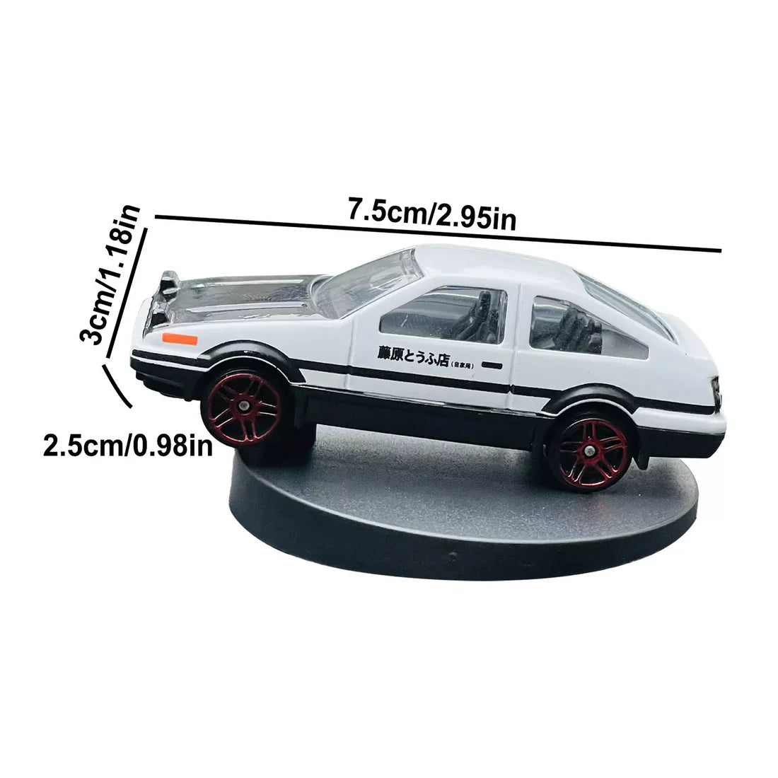 Aluminum Alloy Car Model Swing Tail Rotating Ornament