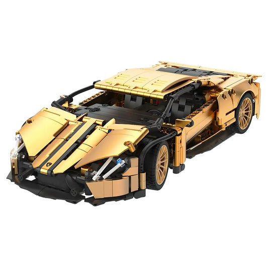 1:14 Gold Lamborghini P1 Sports Car Set, Suitable for Men's Collectible Model (1309 Pieces)