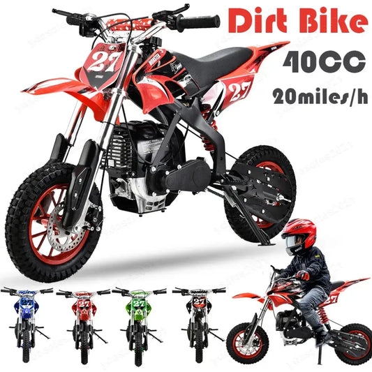 4-stroke Mini Dirt Bike Gas Powered Off-Road Motorcycle 40cc Pit Bike For Kids