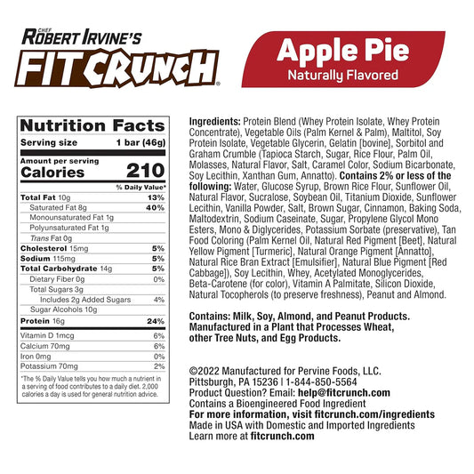 FITCRUNCH Snack Size Protein Bars (9 Count, Flavor Lovers)