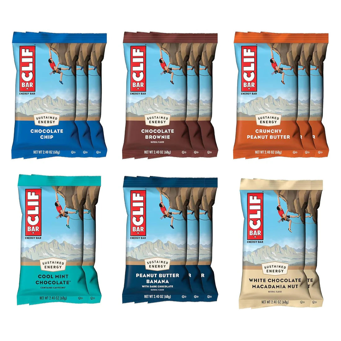 CLIF BAR - Variety Pack (16 Pack)