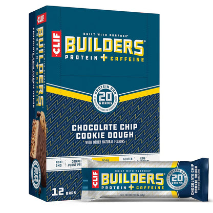 CLIF Builders + Caffeine - Chocolate Chip Cookie Dough Flavor