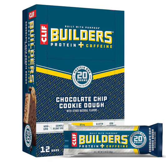 CLIF Builders + Caffeine - Chocolate Chip Cookie Dough Flavor