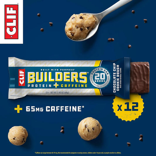 CLIF Builders + Caffeine - Chocolate Chip Cookie Dough Flavor