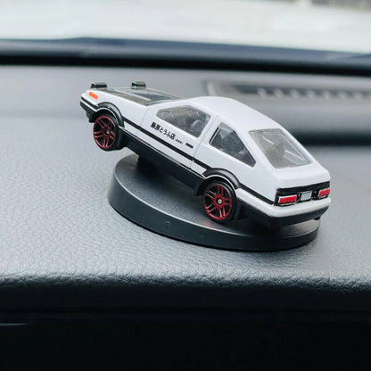 Aluminum Alloy Car Model Swing Tail Rotating Ornament