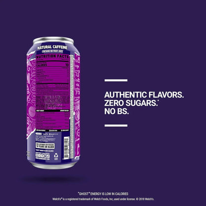 GHOST Energy Drink 12 Pack-200mg Natural Caffeine