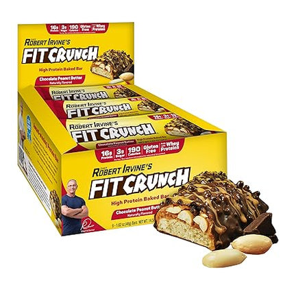 FITCRUNCH Snack Size Protein Bars (9 Count, Flavor Lovers)