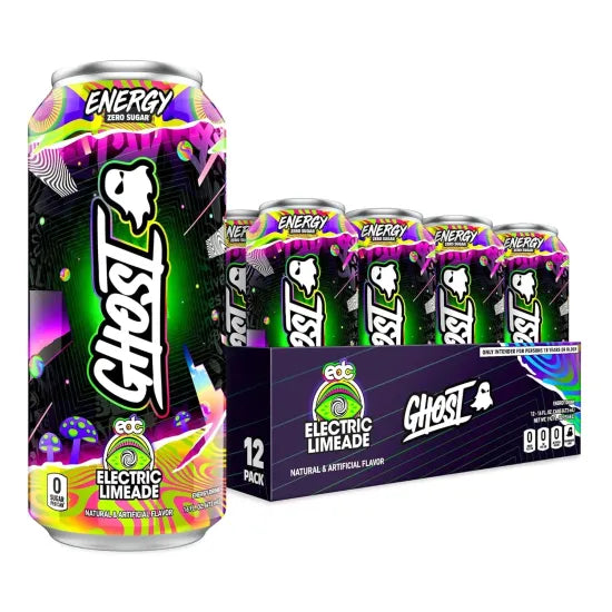 GHOST Energy Drink 12 Pack-200mg Natural Caffeine