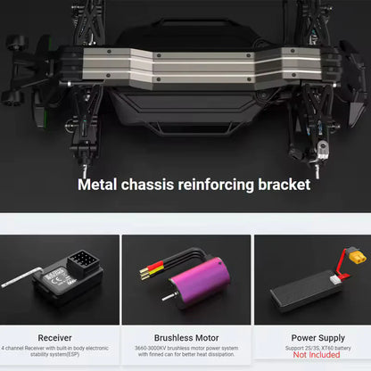 1/12 Drift RC Car Brushless/Brush Motor 2.4G 4x4 Off-Road Racing Car
