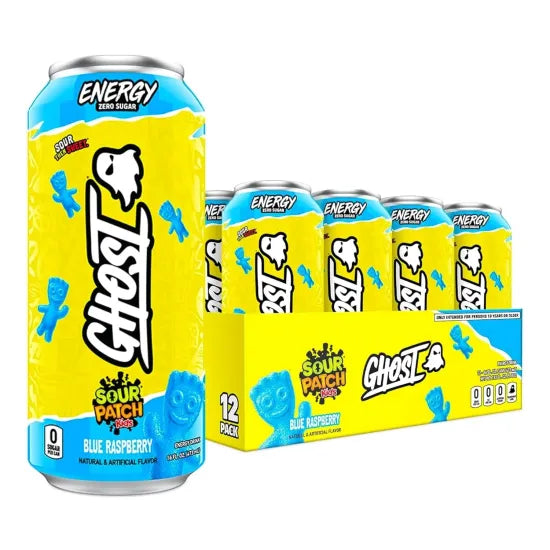 GHOST Energy Drink 12 Pack-200mg Natural Caffeine