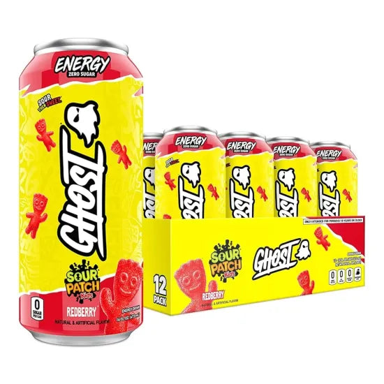 GHOST Energy Drink 12 Pack-200mg Natural Caffeine