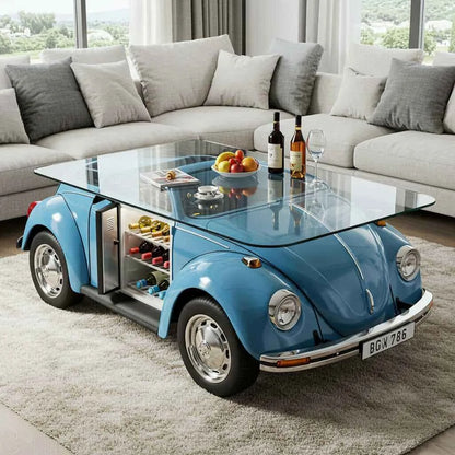 Table with built-in fridge